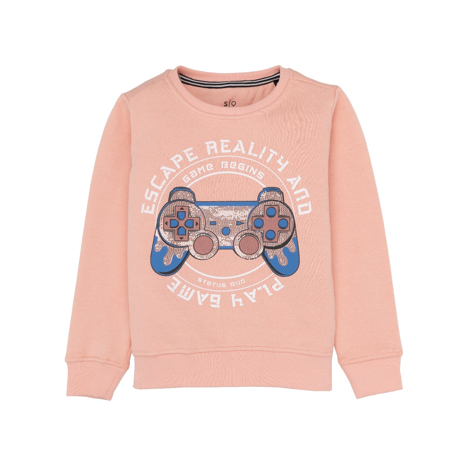 Status Quo |Kids Printed Regular Fit Sweatshirt - 4, 6, 8, 10, 12, 14, 16 Main image