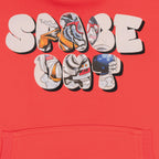 Boys Front & Back Printed Hooded Sweatshirt