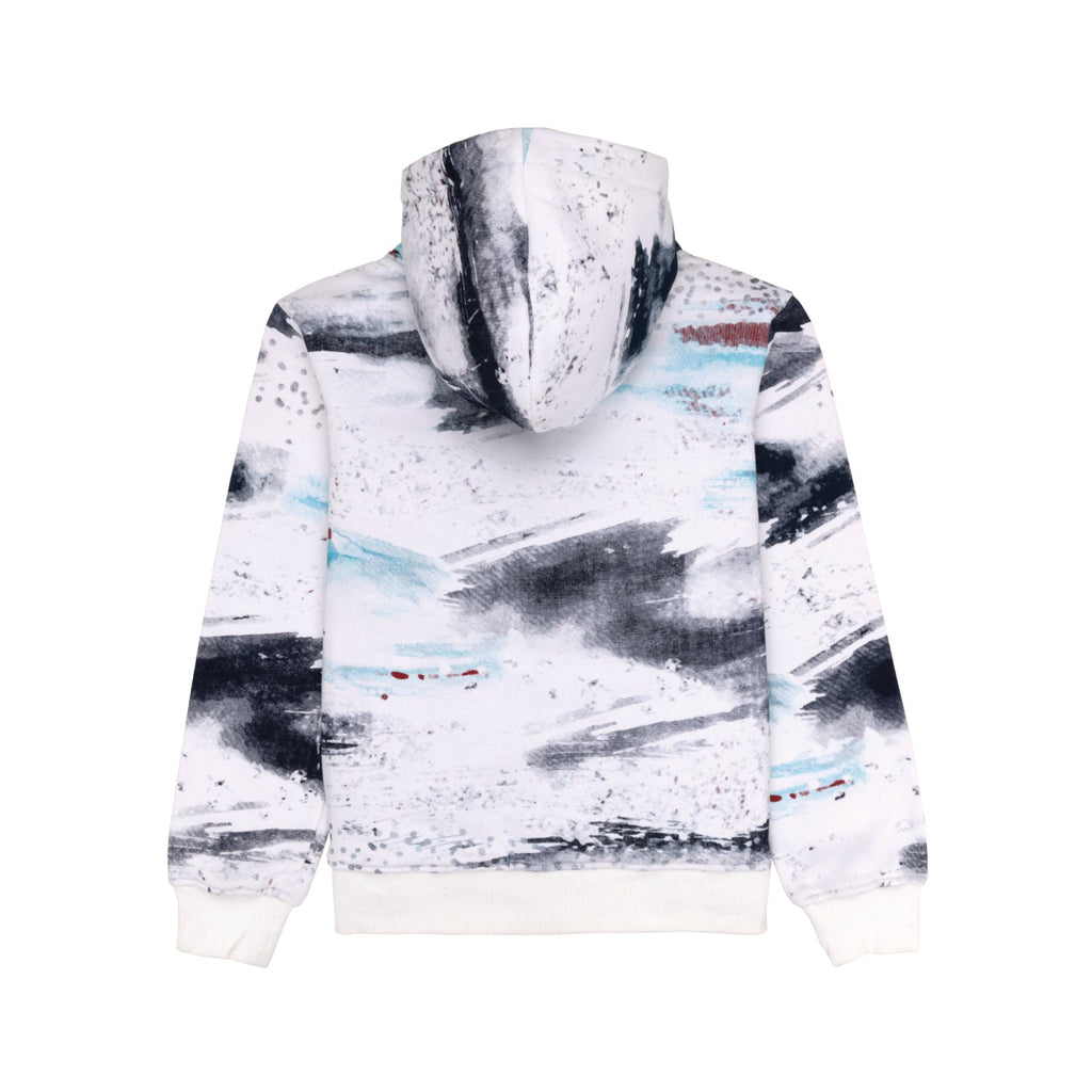 Boys All Over Printed Hooded Sweatshirt