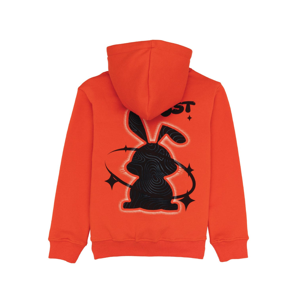 Boys Front & Back Printed Hooded Sweatshirt