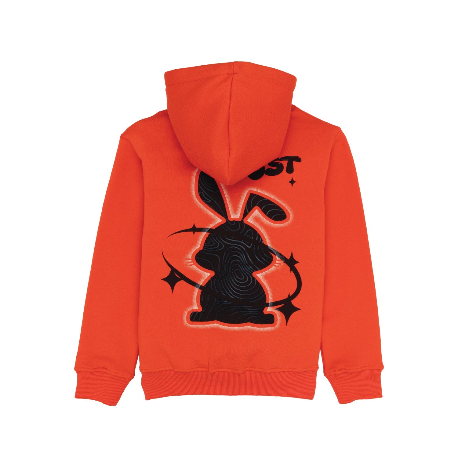Boys Front & Back Printed Hooded Sweatshirt