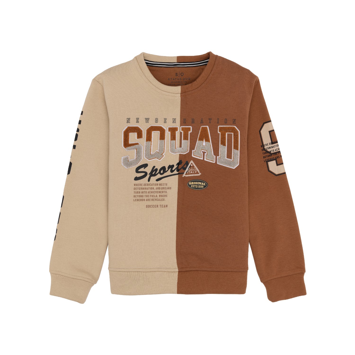 Status Quo |Kids Printed Regular Fit Sweatshirt - 4, 6, 8, 10, 12, 14, 16 Main image