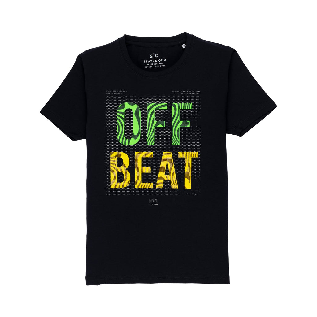 Boys Printed Round Neck T-shirt