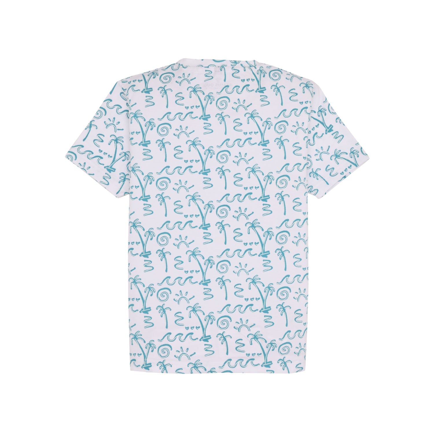 Status Quo Kids Boys All-Over Printed Half Sleeves Regular Fit Tshirt