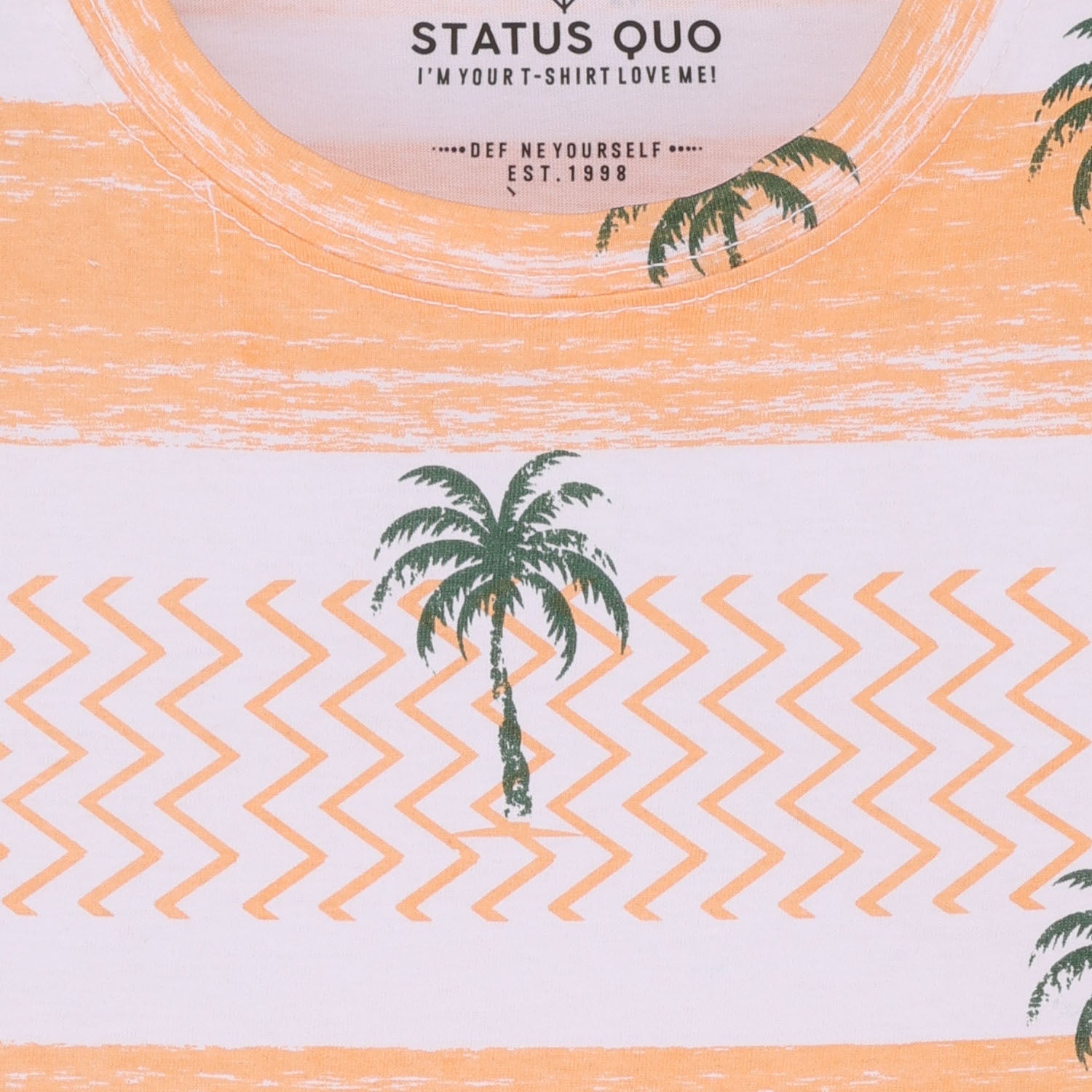 Status Quo Kids Boys All-Over Printed Half Sleeves Regular Fit Tshirt