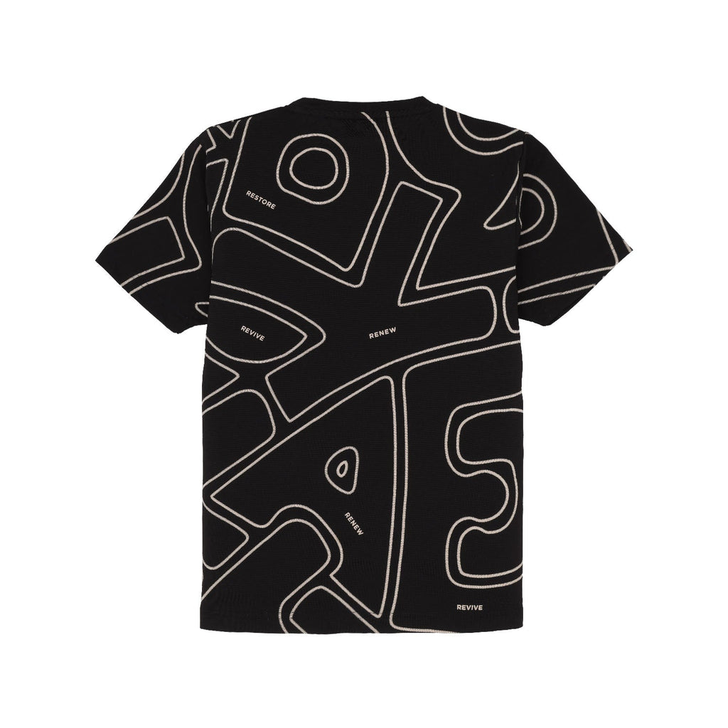 Status Quo Kids Boys All-Over Printed Half Sleeves Regular Fit Tshirt