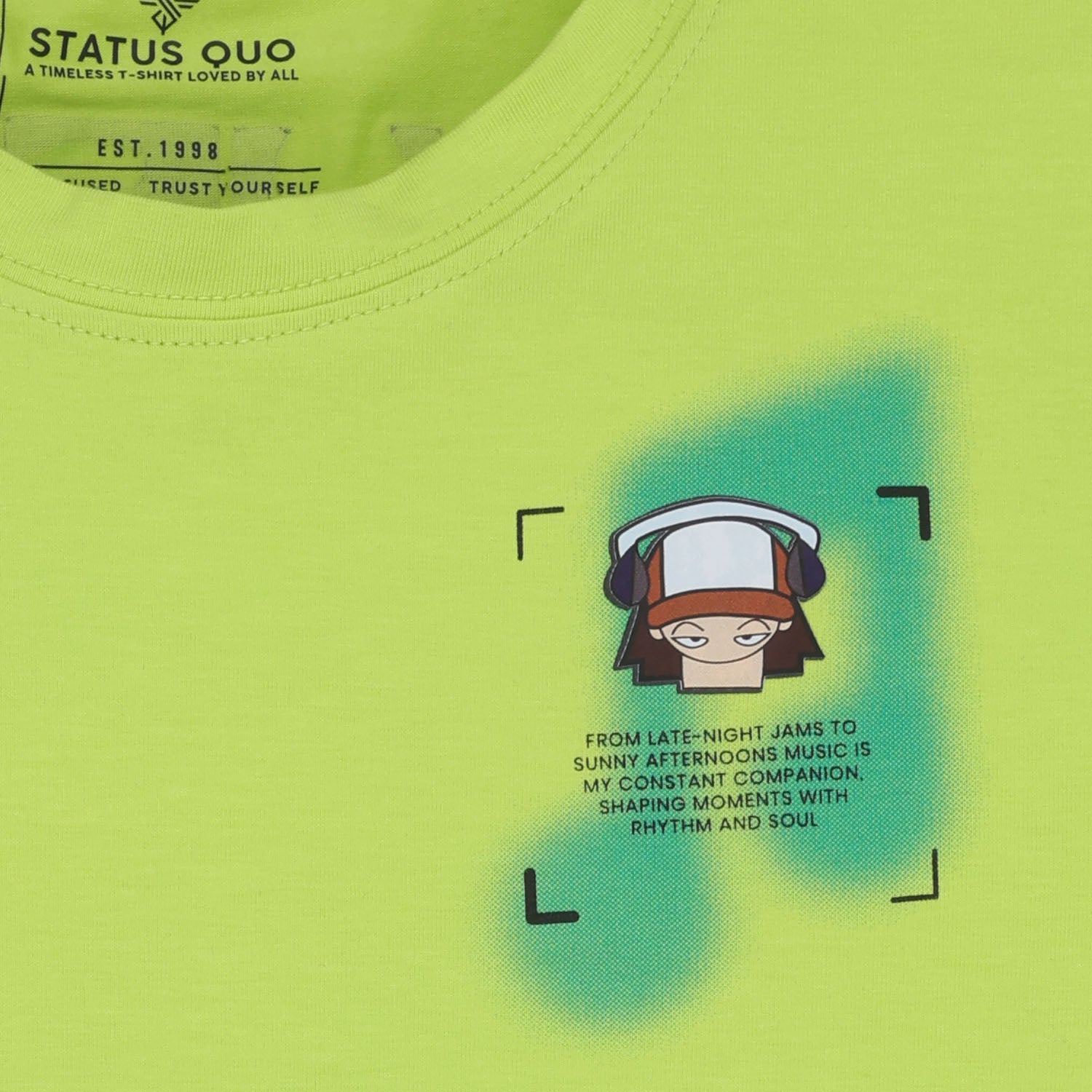 Status Quo Kids Boys Placement Printed Half Sleeves Regular Fit Tshirt