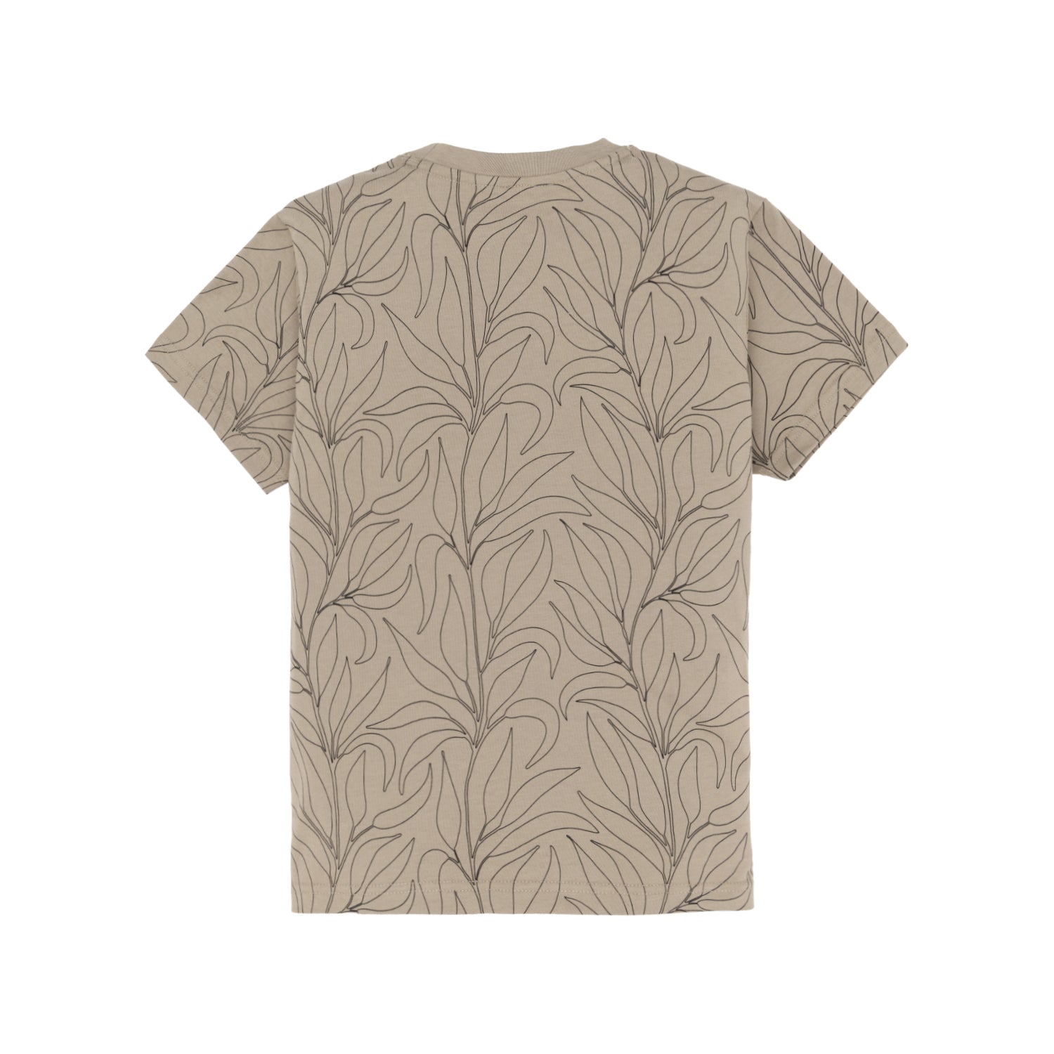 Status Quo Boy's Leaf Print Regular Fit T-Shirt Secondary image