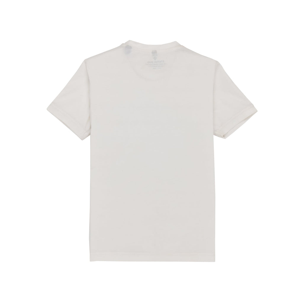 Status Quo Boys Round Neck Half Sleeve T-Shirt With Front Graphic Typography Print