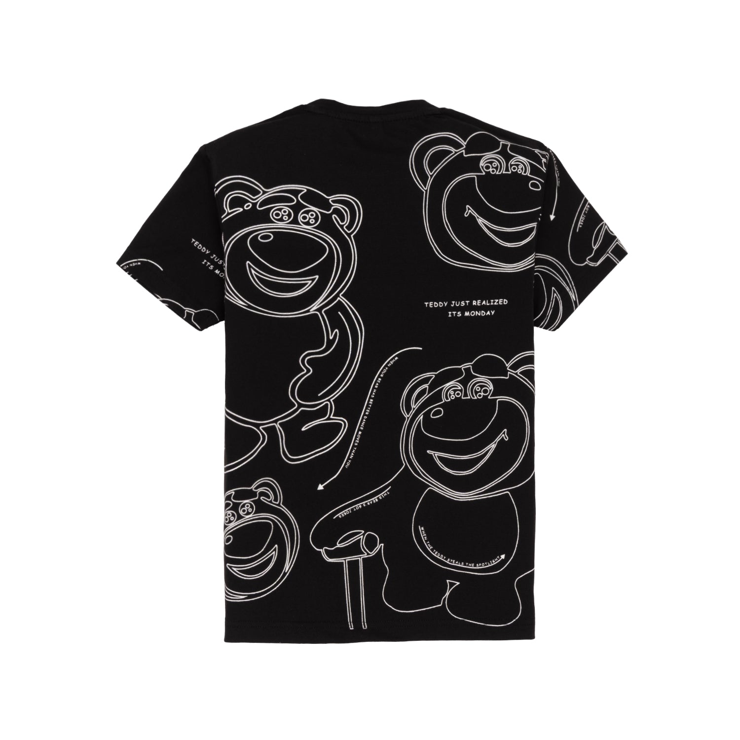 Status Quo Boys Round Neck Half Sleeve Regular Fit T-Shirt With All-Over Cartoon Graphic Print
