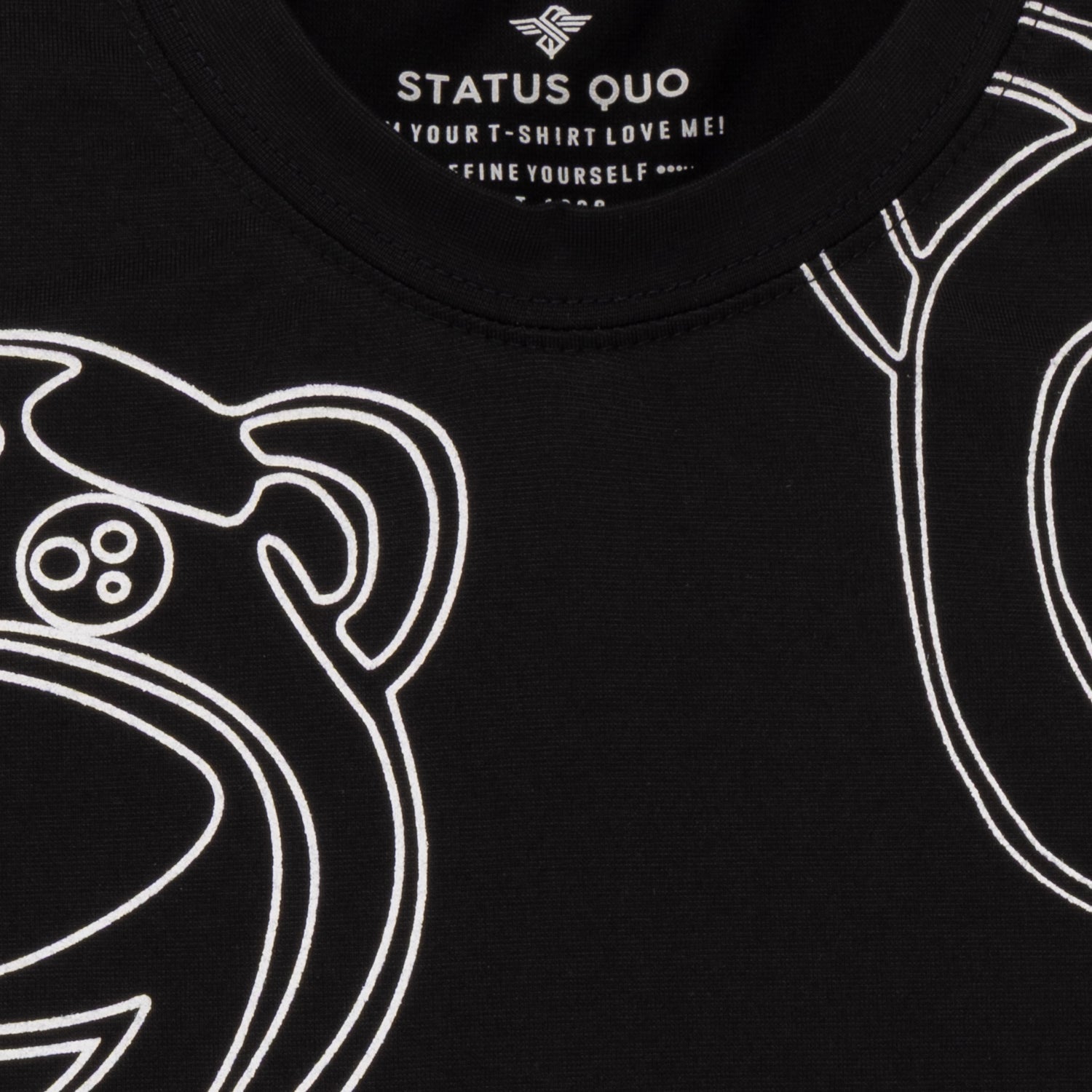 Status Quo Boys Round Neck Half Sleeve Regular Fit T-Shirt With All-Over Cartoon Graphic Print
