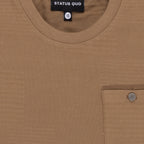 Status Quo Boys Solid Round Neck Half Sleeves Regular Fit T-Shirt With Chest Pocket