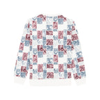 Status Quo Boys Round Neck Full Sleeve Regular Fit T-Shirt With All-Over Ikat Floral Print