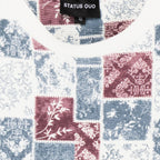 Status Quo Boys Round Neck Full Sleeve Regular Fit T-Shirt With All-Over Ikat Floral Print