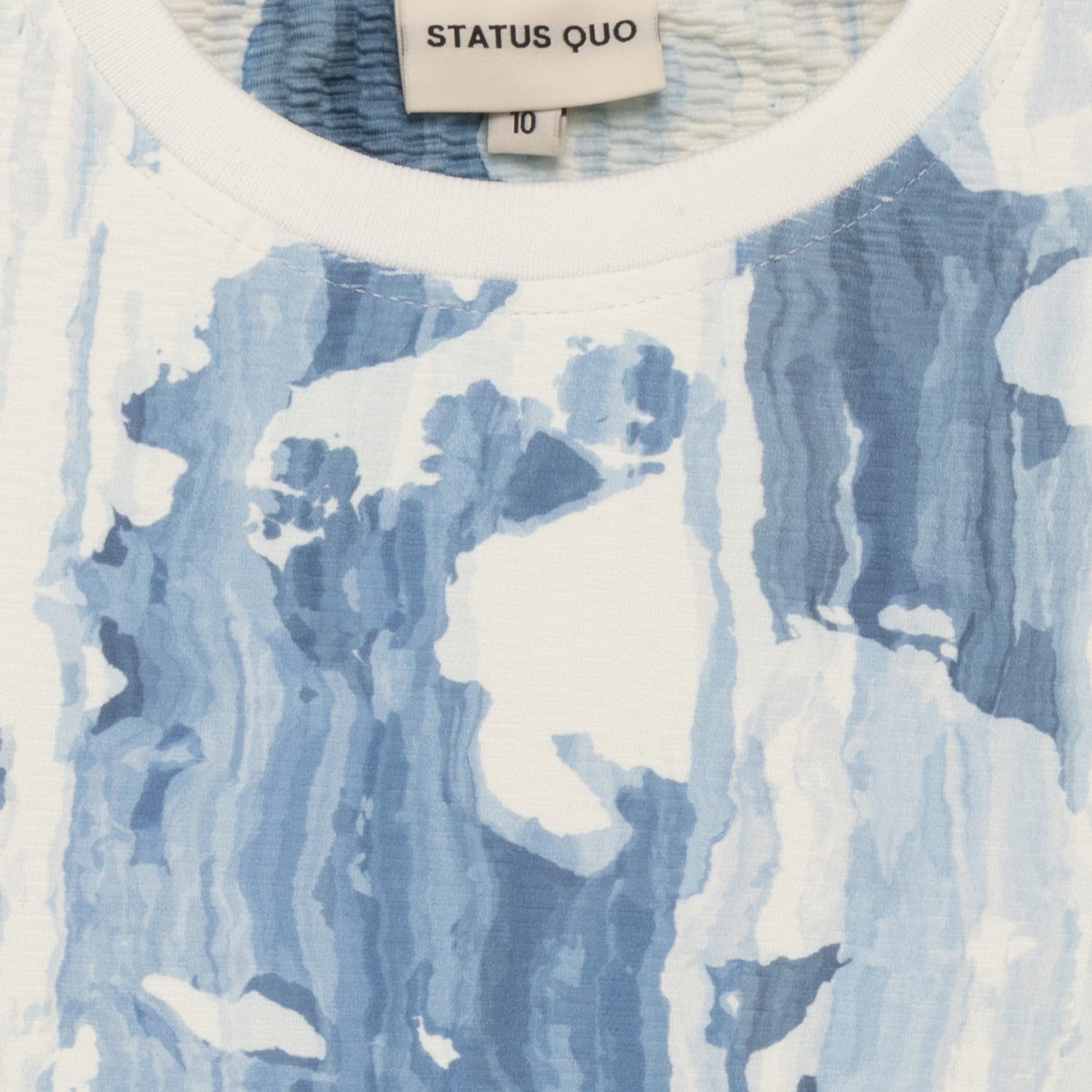 Status Quo Boys Round Neck Full Sleeve Regular Fit T-Shirt With All-Over Abstract Print
