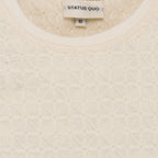 Status Quo Boys Textured Solid Round Neck Full Sleeve Regular Fit T-Shirt