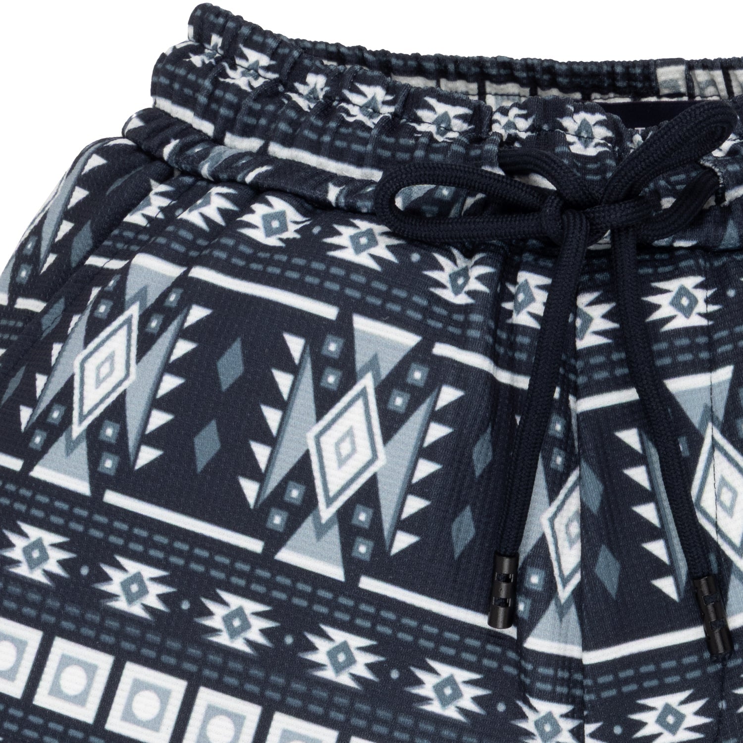 Status Quo Boy's Tribal Print Polyester Blend Drawstring Shorts