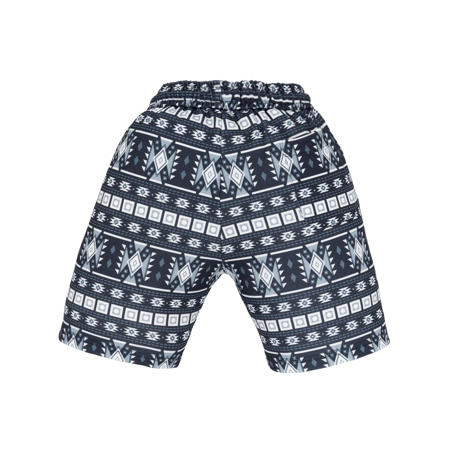 Status Quo Boy's Tribal Print Polyester Blend Drawstring Shorts