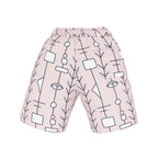 Status Quo Boy's Geometric Print Polyester Blend Drawstring Shorts