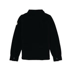 Boys Solid Polo Neck Shacket