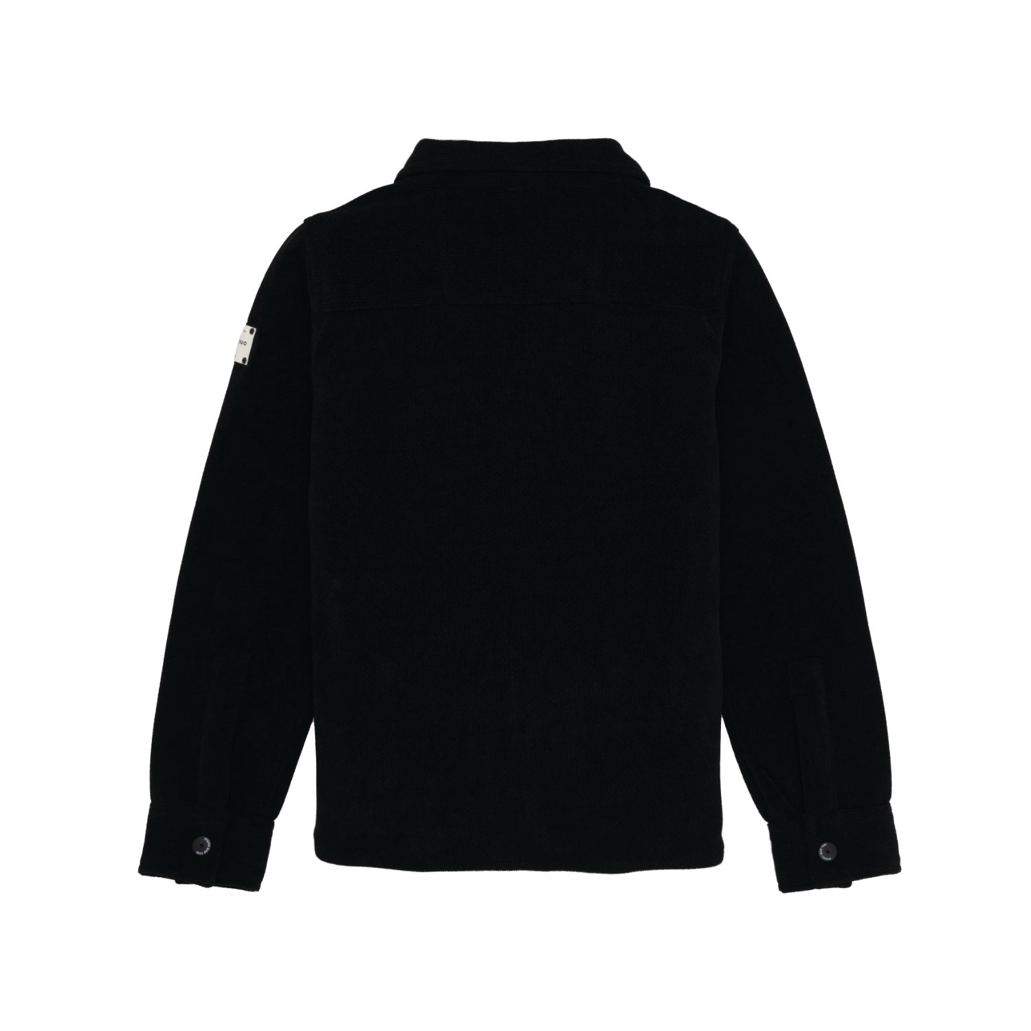 Boys Solid Polo Neck Shacket