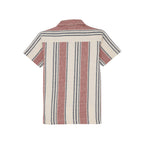 Status Quo Boys Striped Knitted Half Sleeves Regular Fit Shirt