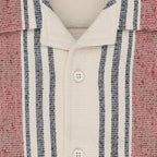 Status Quo Boys Striped Knitted Half Sleeves Regular Fit Shirt
