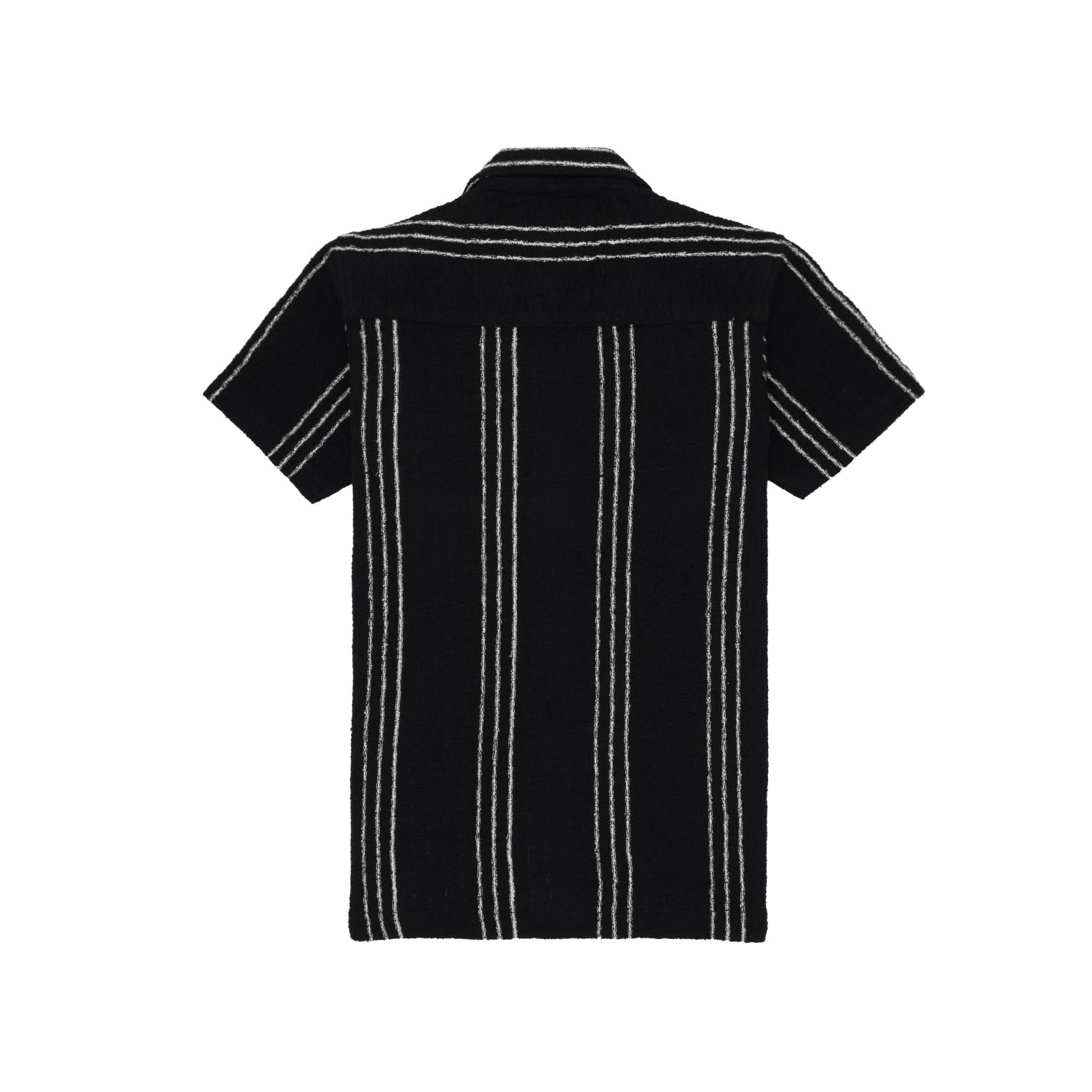 Status Quo Boys Striped Knitted Half Sleeves Regular Fit Shirt. Secondary image