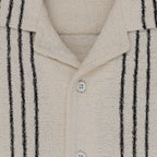 Status Quo Boys Striped Knitted Half Sleeves Regular Fit Shirt