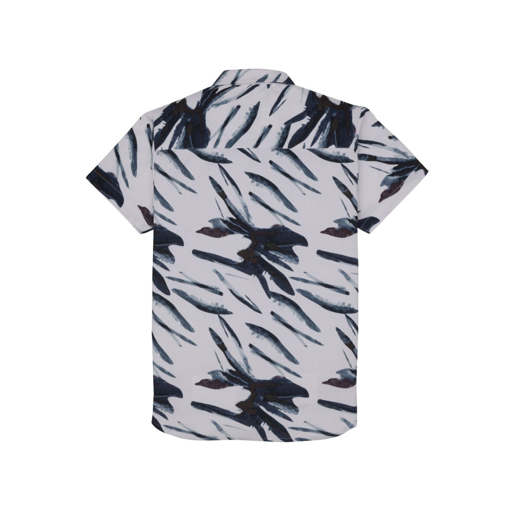 Boys Printed Half Sleeves Regular Fit Shirt