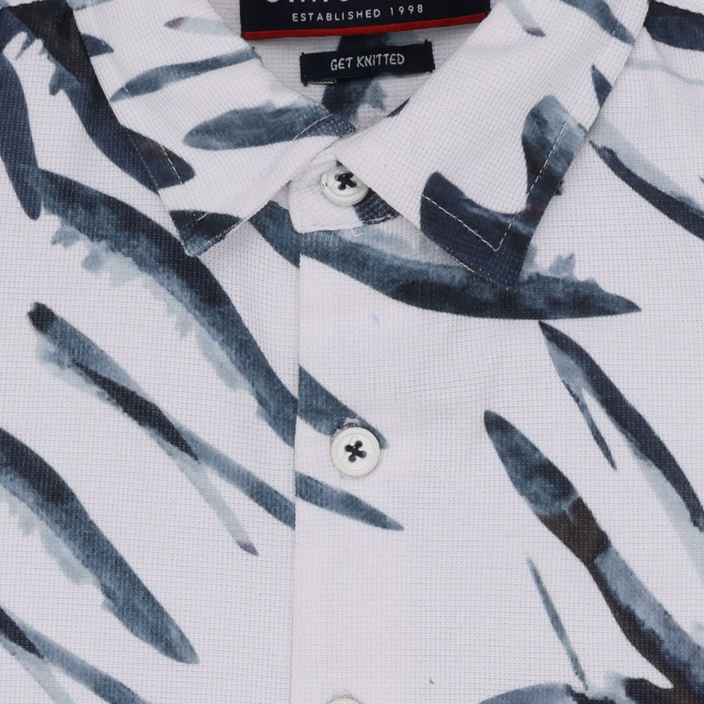 Boys Printed Half Sleeves Regular Fit Shirt