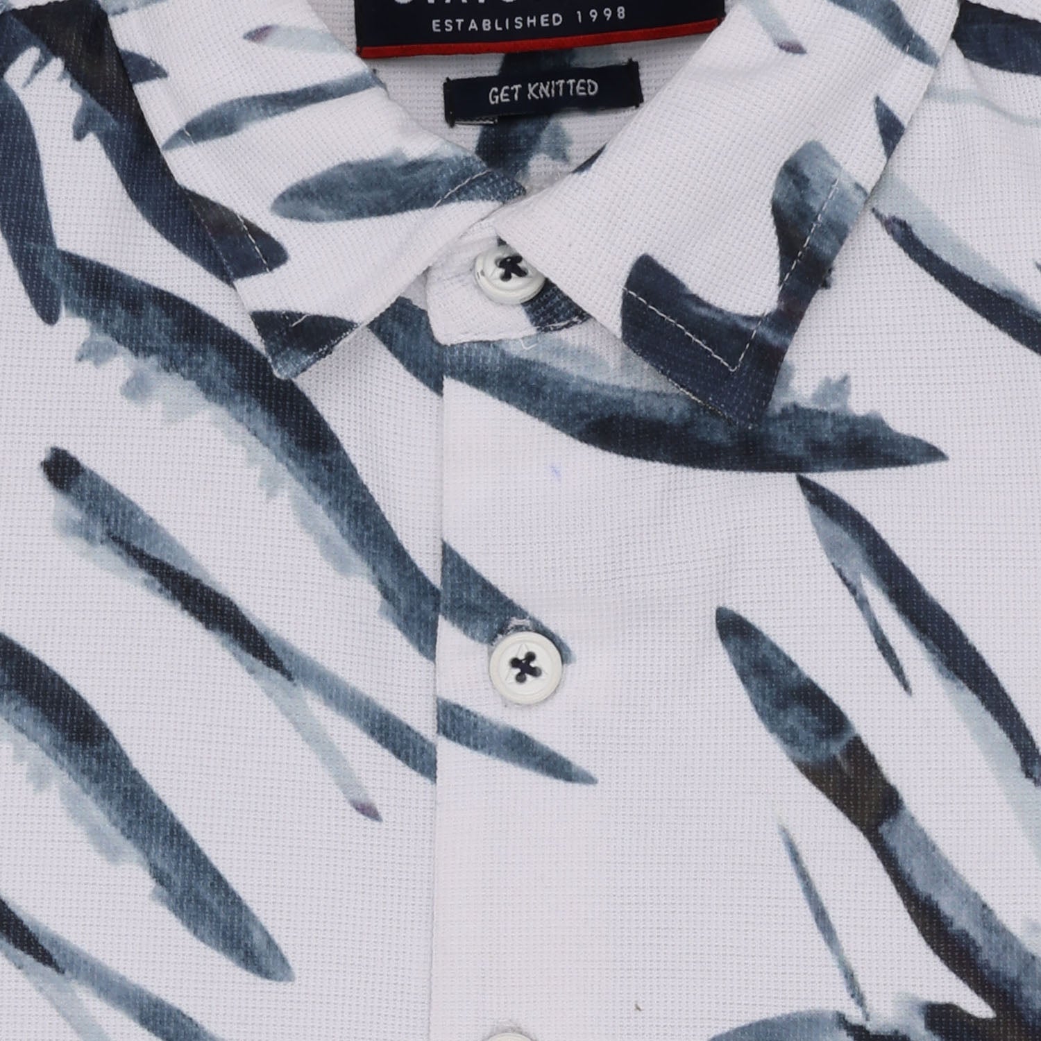 Boys Printed Half Sleeves Regular Fit Shirt