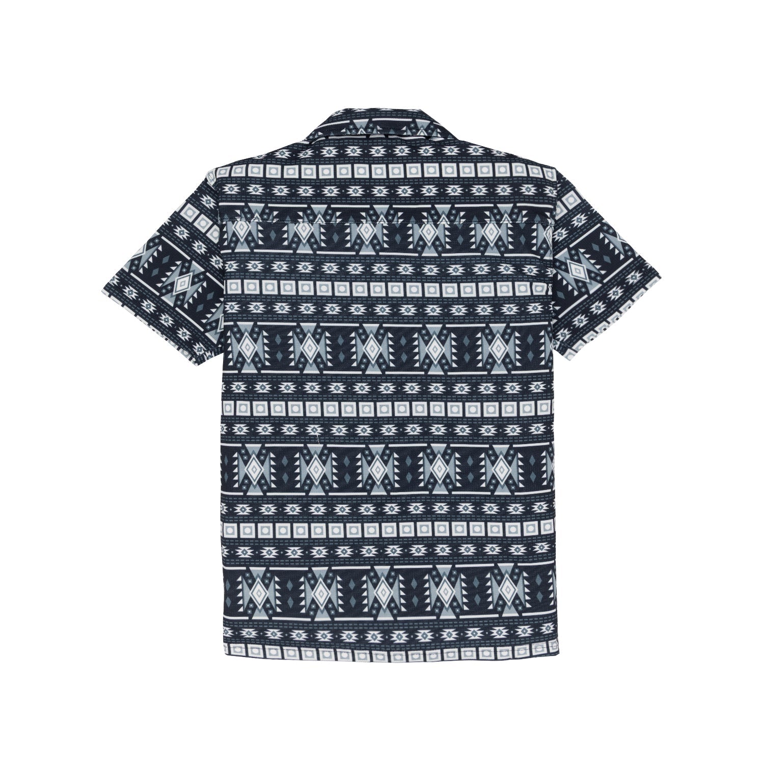 Status Quo Boy's Tribal Printed Cuban Collar Regular Fit Shirt