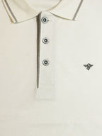 Solid Brand Logo Regular Fit Polo T-shirt