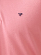 Solid Regular Fit Zipper Polo T-shirt with Tipped Details