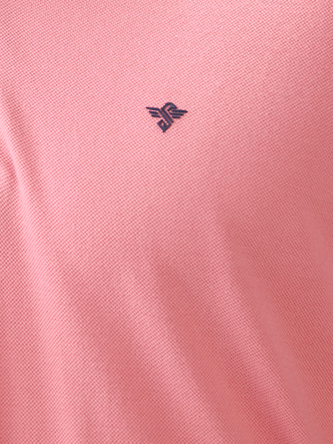 Solid Regular Fit Zipper Polo T-shirt with Tipped Details