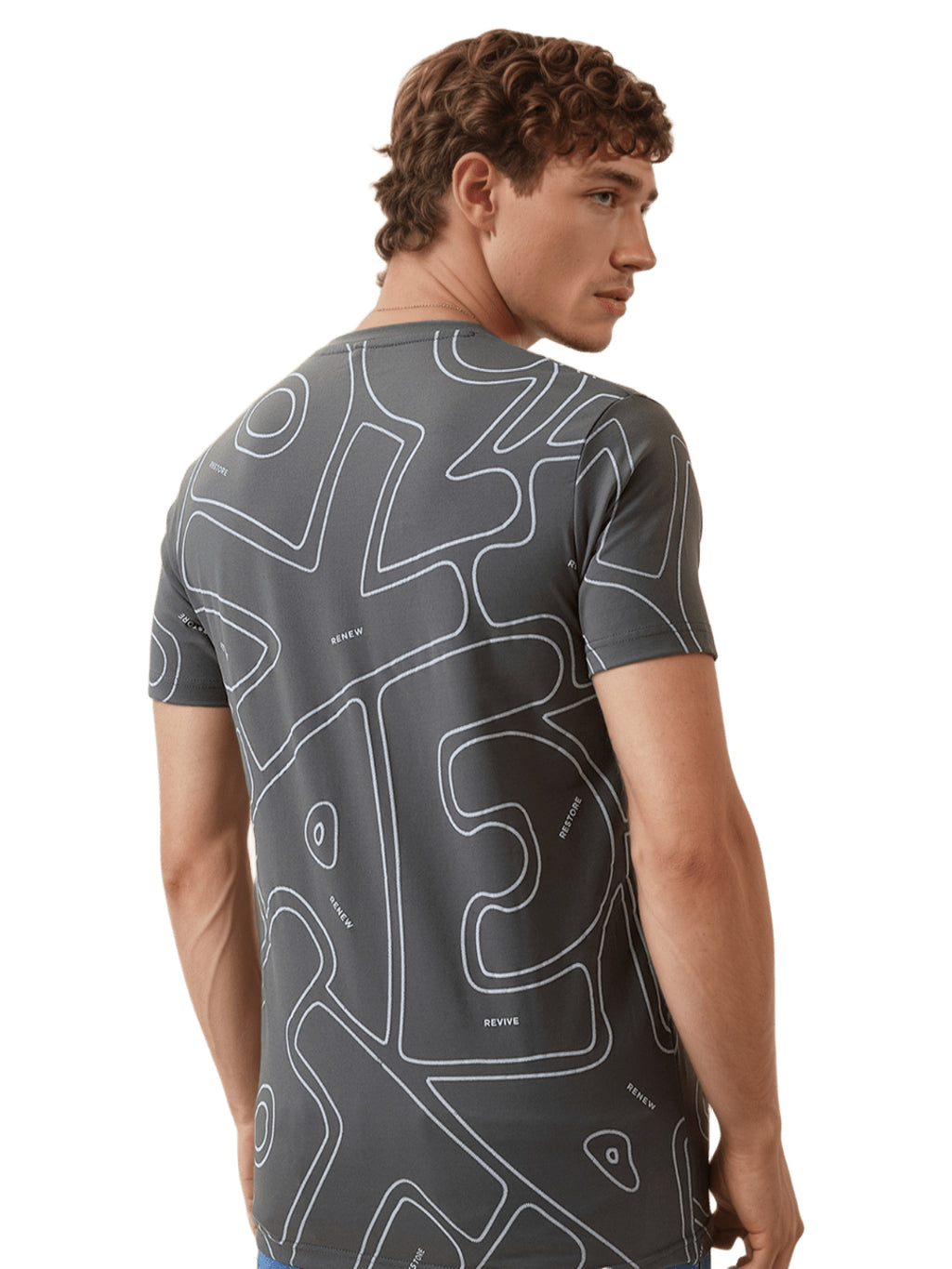 Status Quo Men's Printed Round Neck Half Sleeves Regular Fit T-shirt