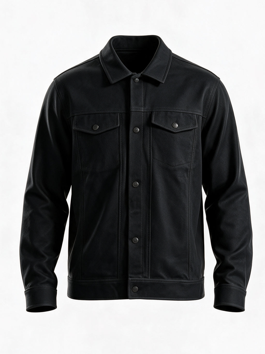Men's Cotton Blend Spread Collar Regular Fit Shacket