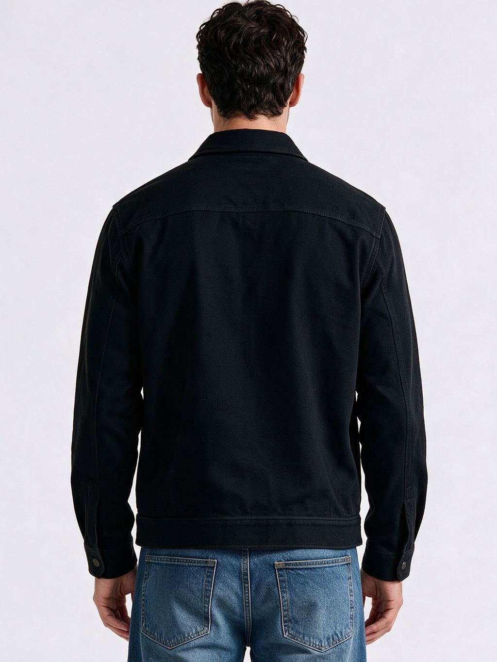 Men's Cotton Blend Spread Collar Regular Fit Shacket