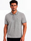 Solid Contrast Tipped Polo T-shirt