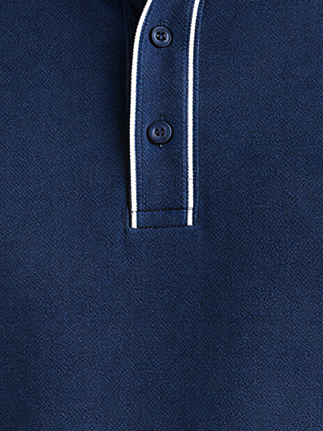 Solid Contrast Tipped Polo T-shirt