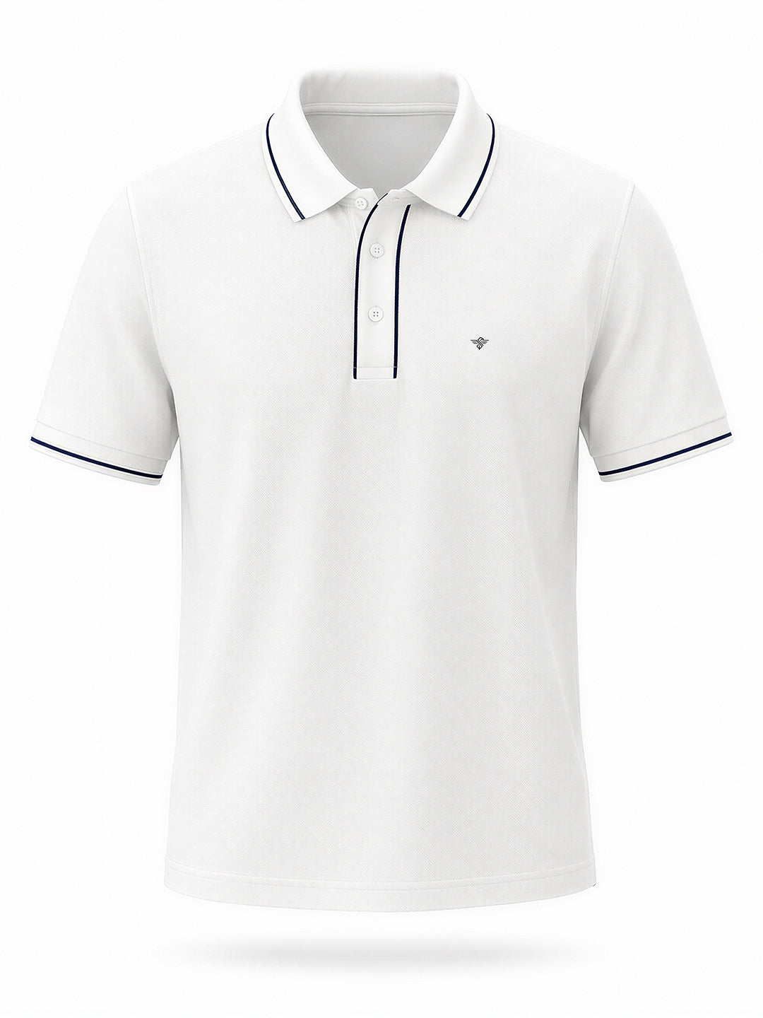 Solid Contrast Tipped Polo T-shirt Secondary image