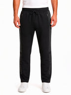 Black Side Stripe Track Pants