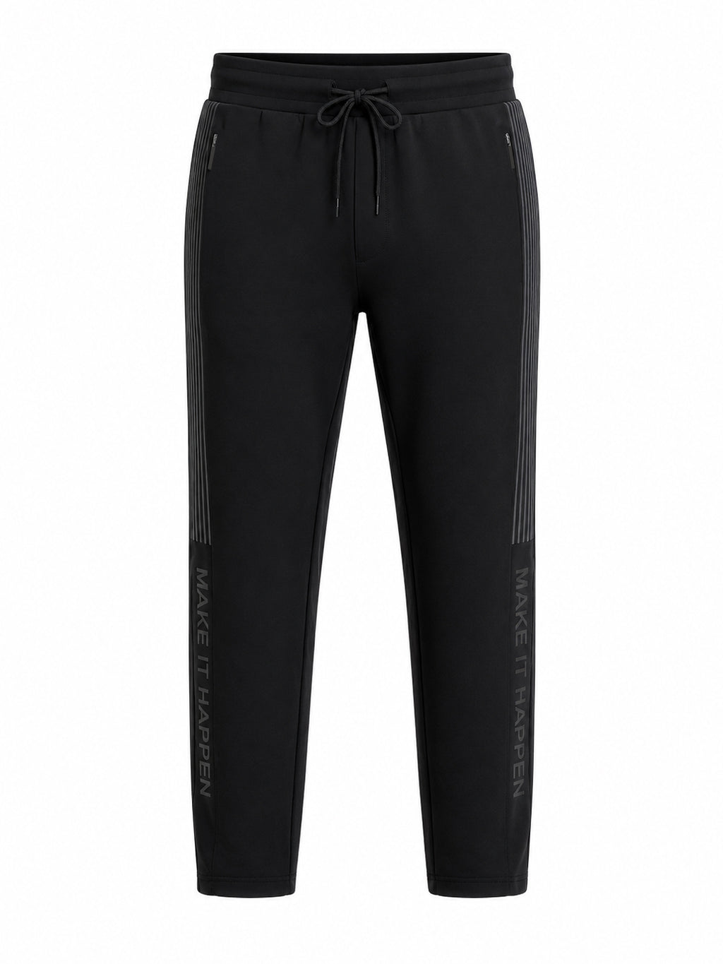 Black Side Stripe Track Pants