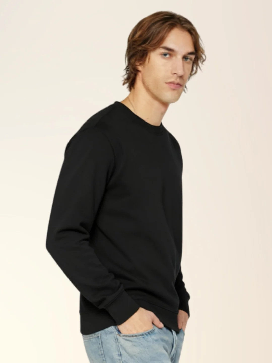 Solid Fleece Sweatshirt Secondary image