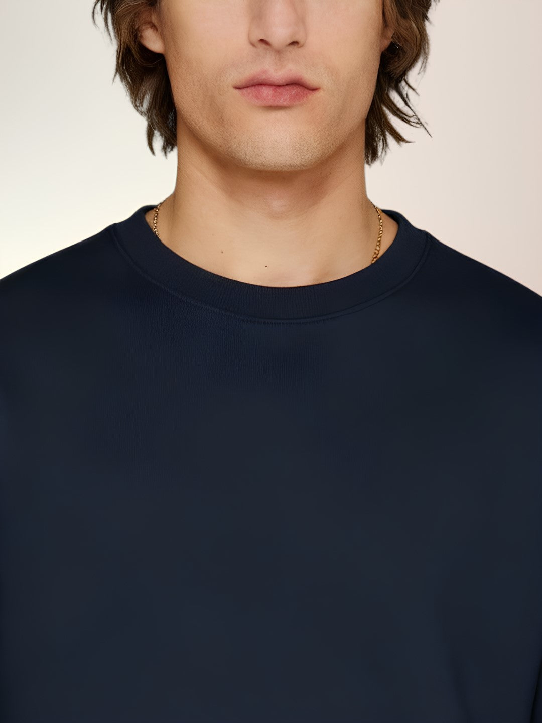 Solid Fleece Sweatshirt