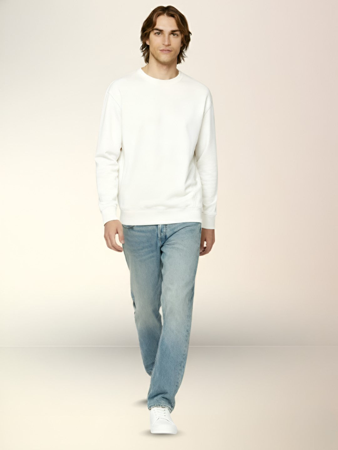 Solid Fleece Sweatshirt