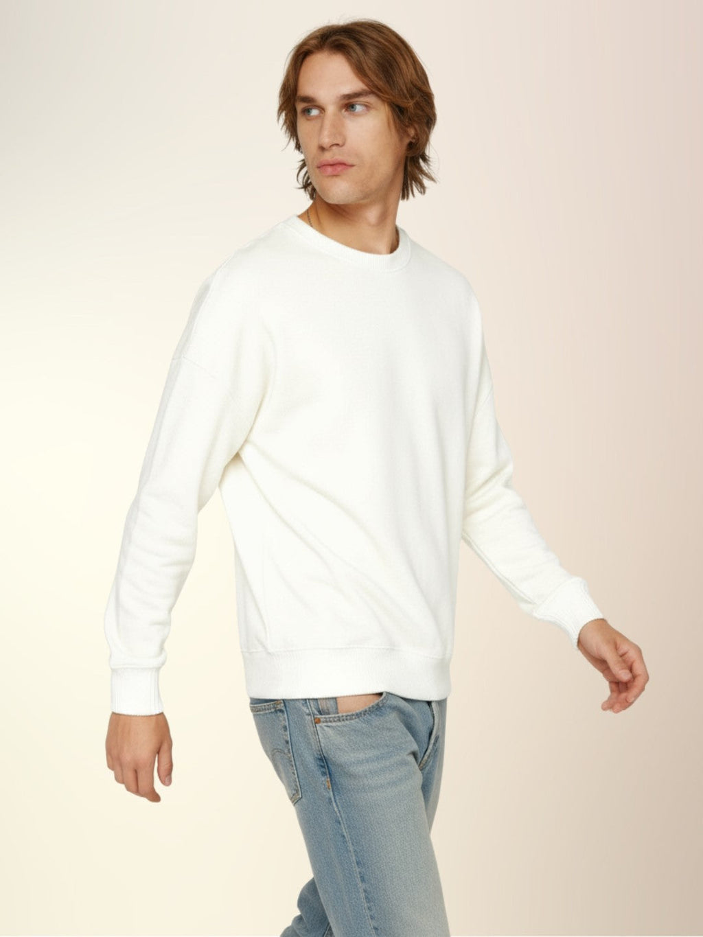 Solid Fleece Sweatshirt