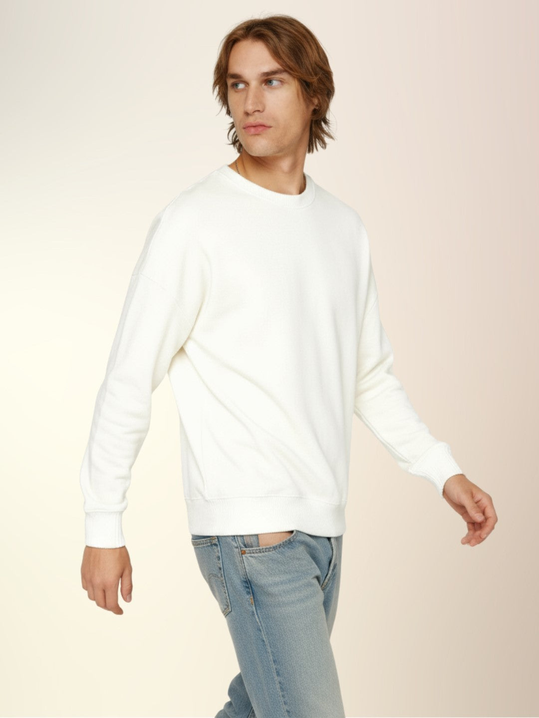 Solid Fleece Sweatshirt