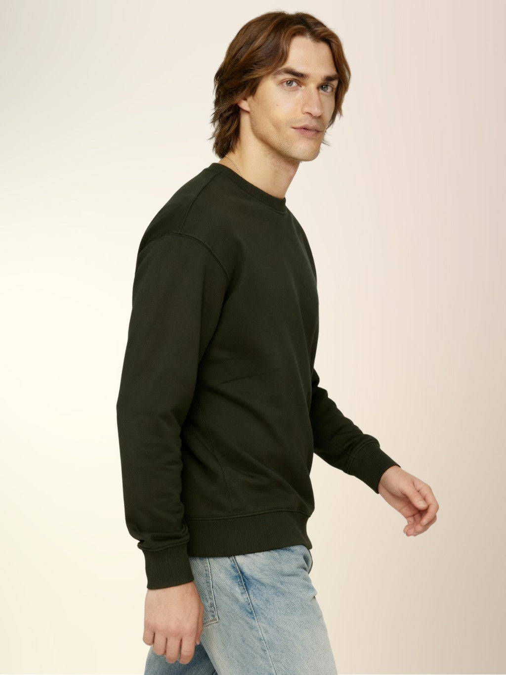 Solid Fleece Sweatshirt